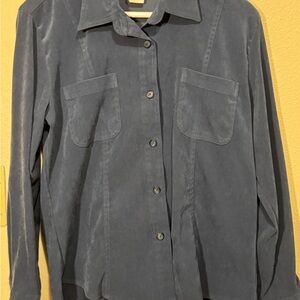 Erin London Blue Button Down